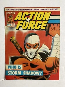 G.I. Joe Action Force 12 1987 UK Comic Book Magazine Who Is Storm Shadow Cover - Picture 1 of 5