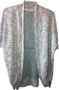 Kokoon XS NWT Aqua Dolman Short Sleeve Cardigan Sweater Designer Fly Away - Picture 1 of 12