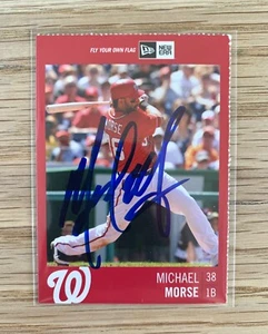 2011 Washington Nationals Inside Pitch Program #13 Michael Morse Autograph Card - Picture 1 of 1