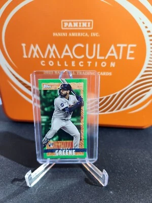 2023 Topps Rip Mini RILEY GREENE Rookie (RC) Chartreuse card #MRIP-RG 11/15  - Image 1 of 3