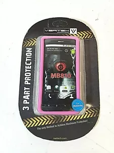 Naztech Vertex 3 Part Protection Case for Motorola MB810, Pink - Ships Today! - Picture 1 of 3