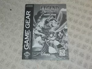 Game Gear Legend of Illusion con protagonista Topolino manuale di istruzioni SOLO - Foto 1 di 2