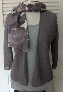 Eileen Fisher Bio Leinen Pullover Strickjacke lila grau leicht Sommer XXS/XS sehr guter Zustand - Bild 1 von 7