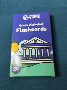 Greek Alphabet Flash Cards Educational Language Learning Resource FREE SHIPPING