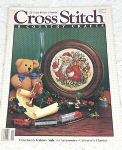 Cross-Stitch And Country Crafts Magazine NOV/DEC 87 25 Projects 31 Pages Vintage