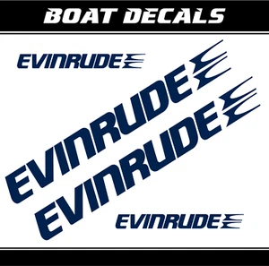 Evinrude calcomanías barco 40" juego de pegatinas XL lancha motora repuesto vinilo ORACAL - Imagen 1 de 11