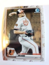 2020 Bowman Chrome #12 John Means Baltimore Orioles