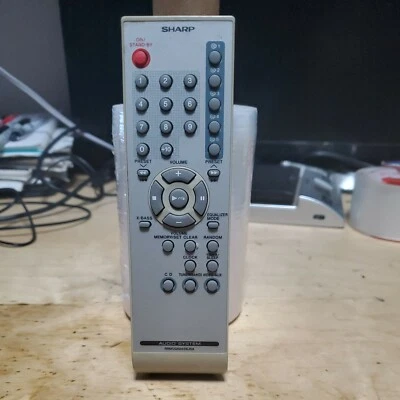 Sistema de áudio Sharp RRMCGA003SJSA controle remoto testado  - Imagem 1 de 2