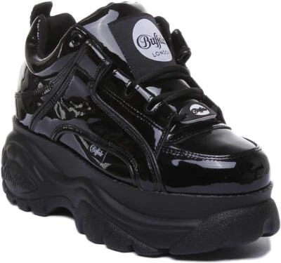 Zapatilla deportiva clásica Buffalo 1533043 A-Buffalo 60 mm en charol negro talla EE. UU. 6-10 Foto 1 de 4