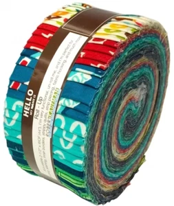 Jelly Roll LET ME ENTERTAIN YOU Caleb Gray 2.5" Roll-Up Cotton Fabric Precuts - Picture 1 of 6