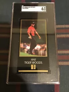1997 Grand Slam Ventures Tiger Woods Rc SGC 6 Free Shipping - Picture 1 of 2