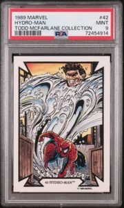 1989 COMIC IMAGES MARVEL TODD MCFARLANE HYDRO-MAN #42 PSA 9 POP 5, 3 HIGHER