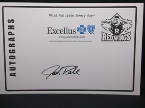 JOSH RABE Autographed Signed Card Minnesota Twins