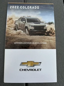 2022 Chevy Colorado 4-seitiger Außen-/Innenfarben Original Händlerprospekt - Bild 1 von 1