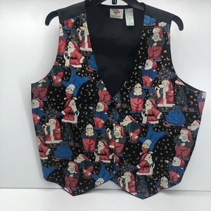 Women’s Vintage Vest Christmas Santa Size 18W - Picture 1 of 12