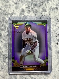 2022 Topps Triple Threads Ricky Henderson Amethyst 170/299 