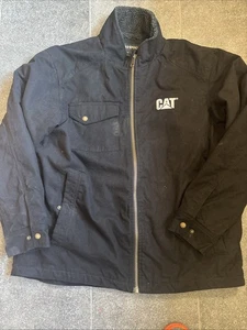 Dri Duck Traders Black Workwear Jacket Size X-Large Canvas Full Zip Fleece Lined - Picture 1 of 8