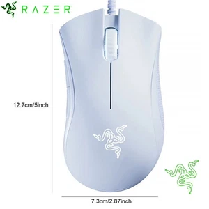 Razer DeathAdder Essential White Edition Wired Gaming Mouse 6400 DPI USB (USA). - Picture 1 of 2