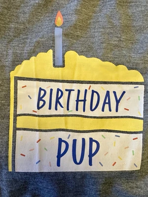 Camisas Top Paw Gris Cumpleaños Cachorro X-Pequeñas (XS) Foto 1 de 4