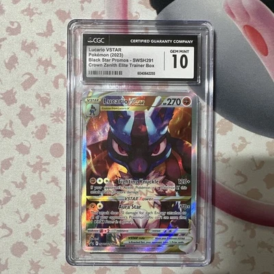 CGC 10 Lucario VSTAR SWSH291 SWSH: Sword & Shield Promo Cards Holo - Image 1 of 4