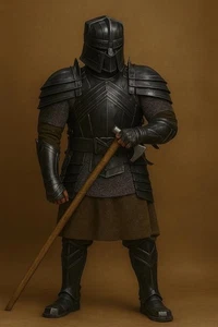 Dwarven Knight Full Body Armor Suit Medieval LARP Reenactment Cosplay Costume - Foto 1 di 5