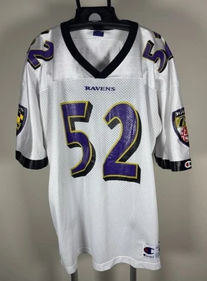 Camiseta de fútbol americano vintage CHAMPION Baltimore Ravens #52 Ray Lewis NFL para hombre talla M Foto 1 de 4