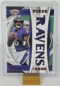 Pieza del juego 2023 certificada por Panini - Lamar Jackson #POG-5, 90/99 - Imagen 1 de 2