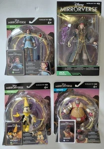 McFarlane Toys 4 Action Figures Disney Mirrorverse - Belle Baloo Sparrow Mickey - Picture 1 of 9