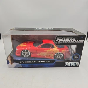 New Jada Fast & Furious MAZDA RX-7 (Orange Julius) Die Cast 1:24 - Picture 1 of 6