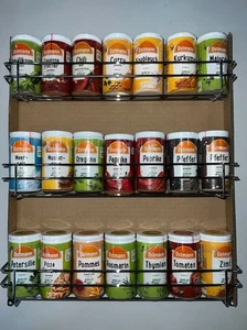 Ostmann Gewürze gefülltes Regal mit 21 Gewürzdosen, Gewürze, Kräuter, Mischungen - Bild 1 von 4