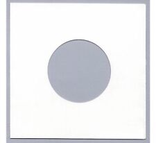 100 7" / 45 rpm PAPER RECORD SLEEVES COVERS - WHITE - NOW 10% THICKER - 90 GSM
