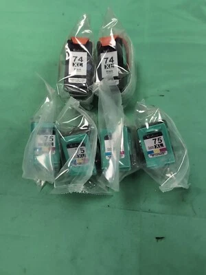 74XL & 75XL Ink for HP Photosmart C5225 C5240 C5250 C5280 C5290 C5500 C5540 - Image 1 of 3