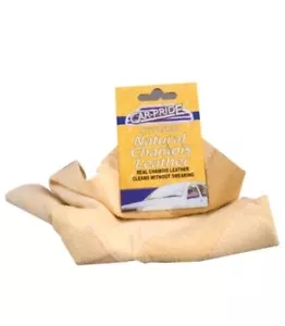 PANNO PULIZIA CAMOSCIO AUTO VERA PELLE NATURALE ASCIUGATURA SHAMMY CHAMMY - Foto 1 di 2