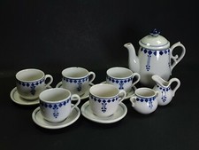 Antique Blue & White Pottery Dolls Tea Set