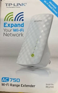 TP-LINK AC750 Wi-Fi Range Extender RE200 - Picture 1 of 2