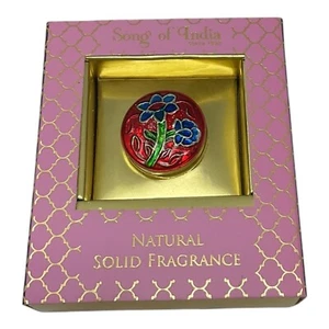 Natural Honey Suckle Solid Perfume Fragrance in Red Flower Box 4g Made in India - Picture 1 of 1