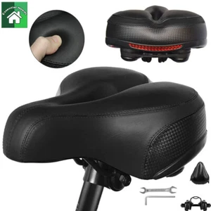 Extra Wide Big Bum Bike Bicycle Cycling Gel Breathable Cruiser Pad Saddle Seat - Picture 1 of 12