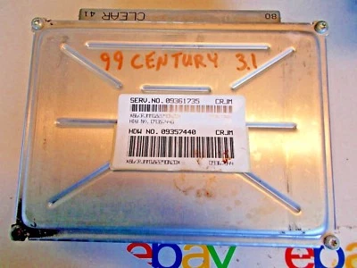 99 1999 Buick Park Avenue Century ENGINE COMPUTER 09361735 PCM ECM OEM FREE SHIP Foto 1 de 4