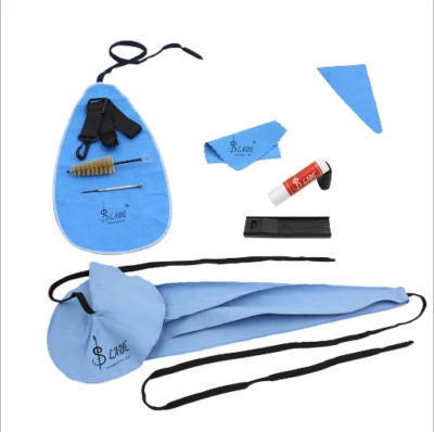 Kit de cuidado de limpieza de saxofón 10 en 1 cinturón grasa de corcho reposapulgares Foto 1 de 2