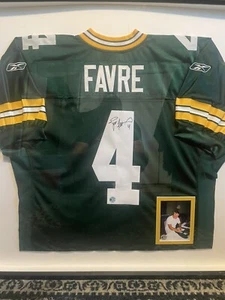 Brett Favre Authentic Autographed Green Bay Packers Custom Jersey Favre COA - Picture 1 of 3