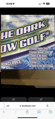 Juego de golf Wham-O Jumbo Snow brilla en la oscuridad - NUEVO Foto 1 de 2