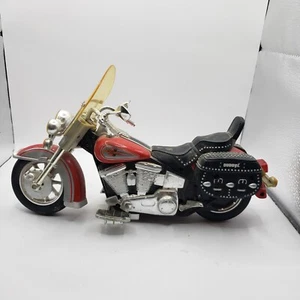 Buddy L Harley Davidson Classic Cruiser Black & Red Motorcycle 1996 Toy VTG - Picture 1 of 6