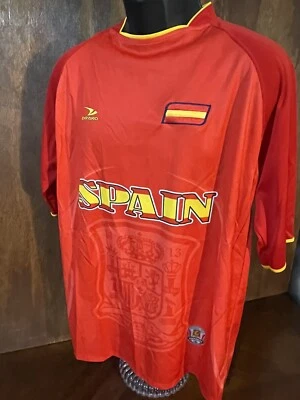 Spain Red Drako Soccer Shirt Size S/M Made In Peru - Image 1 of 4
