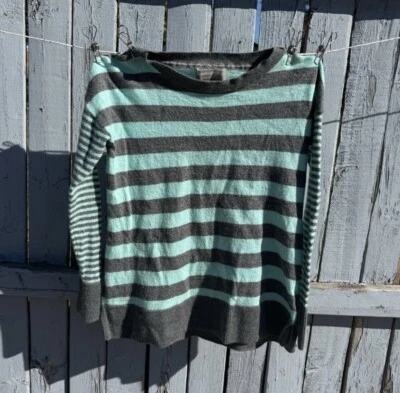 Banana Republic Women’s 100% Merino Wool Striped Sweater Size XS - Image 1 of 4