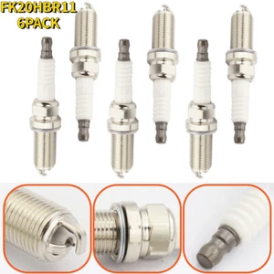 For Lexus GS300 IS250 Set of 6 Spark Plug Denso Iridium Long Life FK20HBR11 - Picture 1 of 6