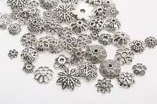 Lots 150pcs Mixed Tibetan Silver Flower Bead Caps Wholesale Jewelry Making DIY^^