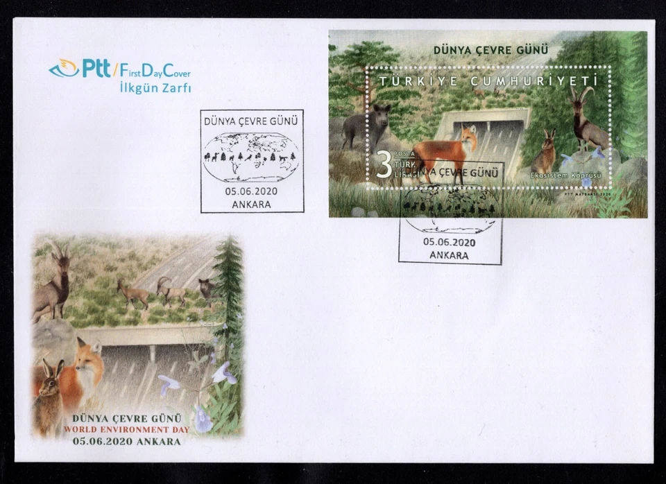 Turquía 2020 animales FDC Foto 1 de 1