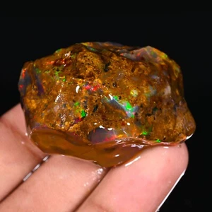 Opal Szorstki okaz Opal Kryształ Welo Ognisty opal Naturalny opal etiopski 161 ct - Zdjęcie 1 z 9