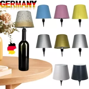 LED Flaschenaufsatz Tisch-Lampe Flaschen-Leuchte Deko-Licht Dimmbar Akku Schwarz - Bild 1 von 41