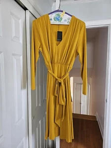 NWT eloquii 18 dress-yellow - Picture 1 of 3